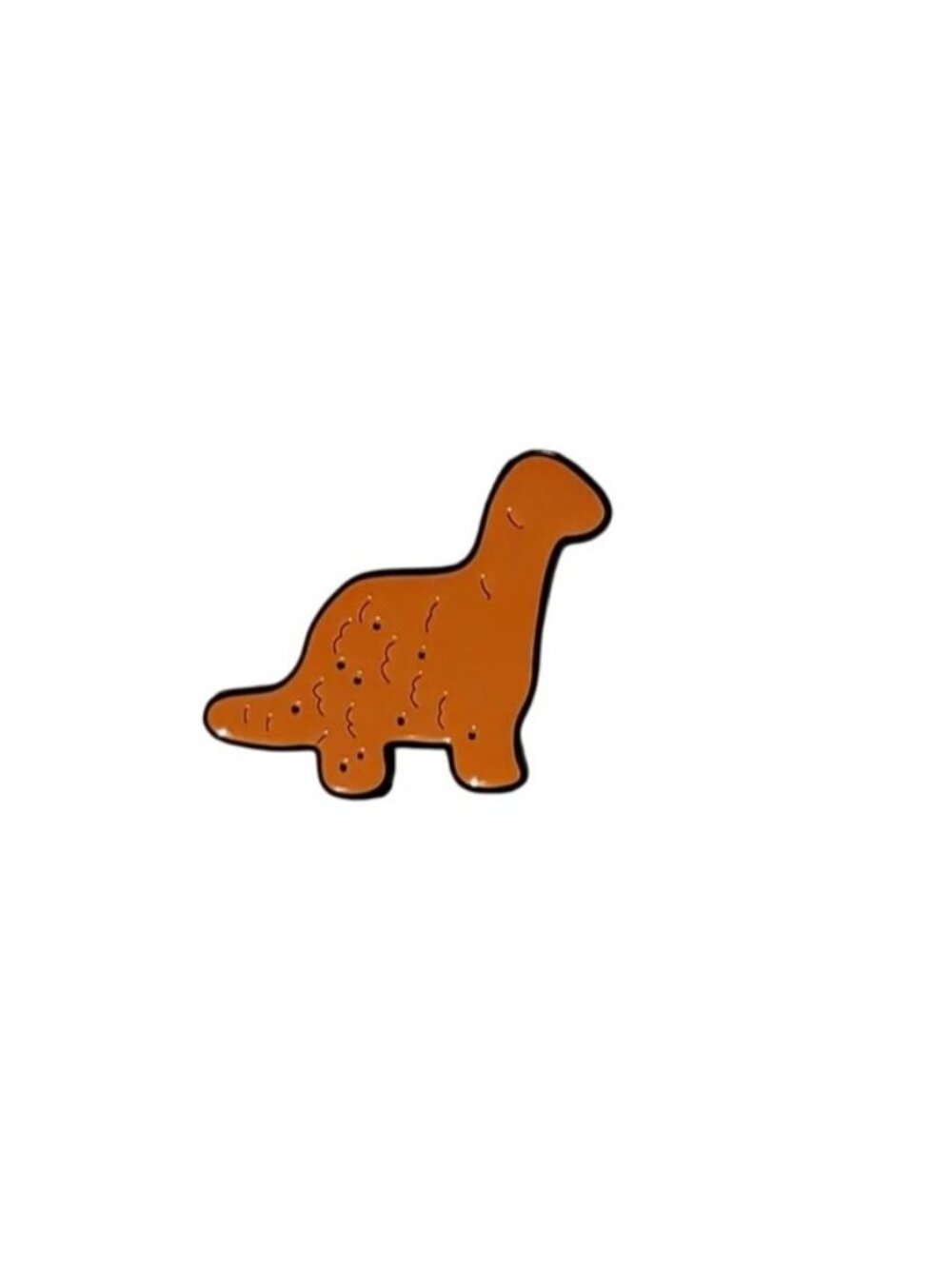 Brontosaurus Dino Nugget Nuggie Small Cute Kawaii Enamel Pin Brooch
